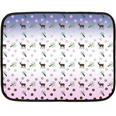 Ombre Deer Pattern Fleece Blanket (mini) by snowwhitegirl