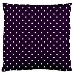 Little  Dots Purple Large Cushion Case (one Side) by snowwhitegirl