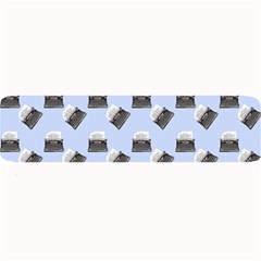 Retro Typewriter Blue Pattern Large Bar Mats by snowwhitegirl