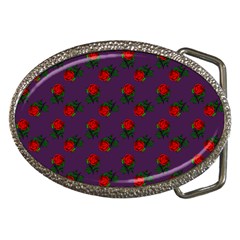 Red Roses Purple Belt Buckles by snowwhitegirl