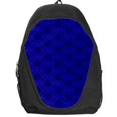 Victorian Paisley Royal Blue Pattern Backpack Bag by snowwhitegirl