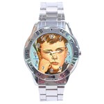 Retro Boy Stainless Steel Analogue Watch Front