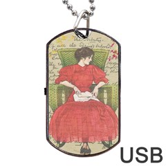 Vintage 1079413 1920 Dog Tag Usb Flash (two Sides) by vintage2030