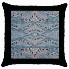 Broccoli Tree Blue Throw Pillow Case (black) by DeneWestUK