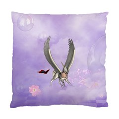 Cute Little Pegasus With Butterflies Standard Cushion Case (two Sides) by FantasyWorld7