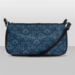 Damask Blue Shoulder Clutch Bag by vintage2030