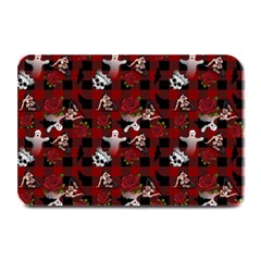 Gothic Woman Rose Bats Pattern Plate Mats by snowwhitegirl