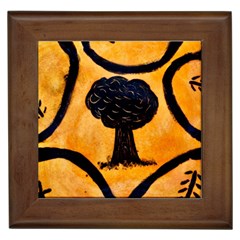 Ceramic Tree Smudge Framed Tiles by DeneWestUK