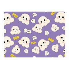 Cute Kawaii Popcorn Pattern Double Sided Flano Blanket (mini)  by Valentinaart