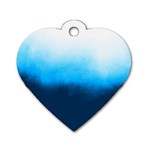 Ombre Dog Tag Heart (Two Sides) Back