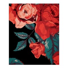 Bed Of Bright Red Roses By Flipstylez Designs Shower Curtain 60  X 72  (medium)  by flipstylezfashionsLLC