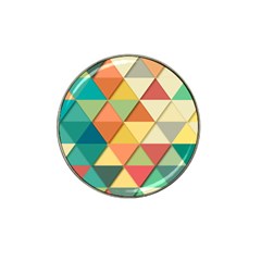 Background Geometric Triangle Hat Clip Ball Marker by Simbadda