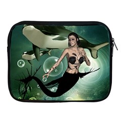 Wonderful Dark Mermaid With Awesome Orca Apple Ipad 2/3/4 Zipper Cases by FantasyWorld7