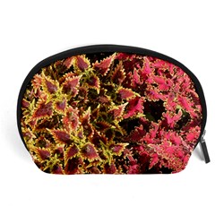 Plant Leaves Foliage Pattern Accessory Pouch (large) by Celenk