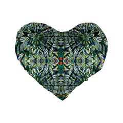 Pattern Design Pattern Geometry Standard 16  Premium Heart Shape Cushions by Celenk