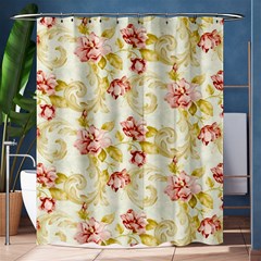 Background Pattern Flower Spring Shower Curtain 60  X 72  (medium)  by Celenk