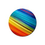 RAINBOW Rubber Coaster (Round)  Front