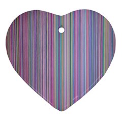 Broken Tv Screen Heart Ornament (two Sides) by dressshop