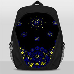 Blue Yellow Bandana Backpack Bag by dressshop