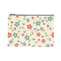 Flowers Pattern Cosmetic Bag (large) by Hansue