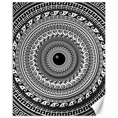 Graphic Design Round Geometric Canvas 11  X 14  by Nexatart