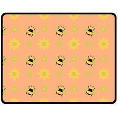 Bee A Bug Nature Fleece Blanket (medium)  by Nexatart