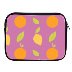 Seamlessly Pattern Fruits Fruit Apple Ipad 2/3/4 Zipper Cases by Nexatart