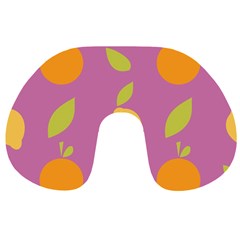 Seamlessly Pattern Fruits Fruit Travel Neck Pillows by Nexatart