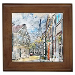 Altstadt Hattingen Ruhr Trail Framed Tiles by Nexatart