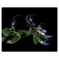 Plums Photo Art Fractalius Fruit Double Sided Flano Blanket (medium)  by Sapixe