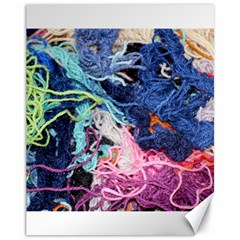 Wool Yarn Colorful Handicraft Canvas 11  X 14  by Sapixe