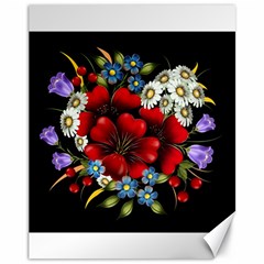 Flower Decoration Bouquet Of Flowers Canvas 11  X 14  by Sapixe