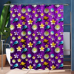 Default Floral Tissue Curtain Shower Curtain 60  X 72  (medium)  by Sapixe