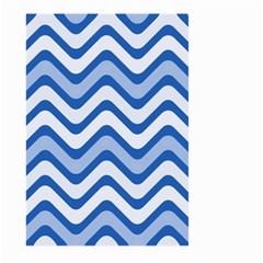 Waves Wavy Lines Pattern Design Large Garden Flag (two Sides) by Sapixe