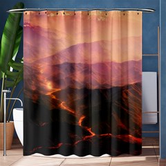 Volcanoes Magma Lava Mountains Shower Curtain 60  X 72  (medium)  by Sapixe