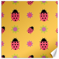 Ladybug Seamlessly Pattern Canvas 12  X 12  by Sapixe