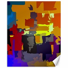 Abstract Vibrant Colour Canvas 16  X 20  by Sapixe