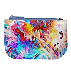 Background Drips Fluid Colorful Large Coin Purse by Sapixe