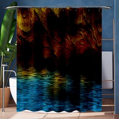 Background Cave Art Abstract Shower Curtain 60  X 72  (medium)  by Sapixe