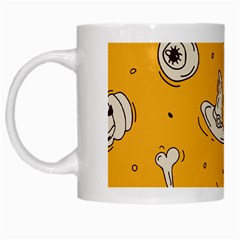 Funny Halloween Party Pattern White Mugs by HalloweenParty