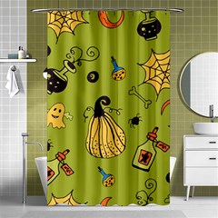 Funny Scary Spooky Halloween Party Design Shower Curtain 48  X 72  (small)  by HalloweenParty