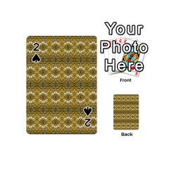 Golden Ornate Pattern Playing Cards 54 (mini) by dflcprintsclothing