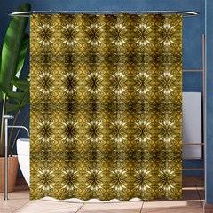 Golden Ornate Pattern Shower Curtain 60  X 72  (medium)  by dflcprintsclothing