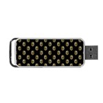 Venetian Mask Motif Pattern 1 Portable USB Flash (Two Sides) Front