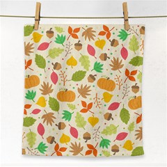 Thanksgiving Pattern Face Towel by Valentinaart