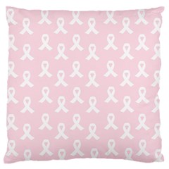 Pink Ribbon - Breast Cancer Awareness Month Standard Flano Cushion Case (two Sides) by Valentinaart