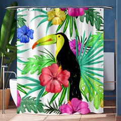 Leaves Tropical Nature Green Plant Shower Curtain 60  X 72  (medium)  by Sapixe