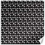 Pattern Skull Bones Halloween Gothic on black background Canvas 16  x 16  15.2 x15.41  Canvas - 1