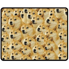 Doge Meme Doggo Kekistan Funny Pattern Fleece Blanket (medium)  by snek