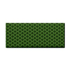 Logo Kek Pattern Black And Kekistan Green Background Hand Towel by snek